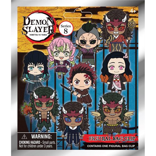 Demon Slayer Series 8 3D Foam Bag Clip Random 6-Pack