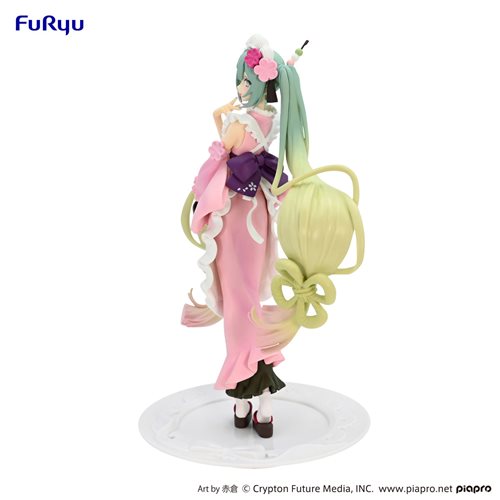 Vocaloid Hatsune Miku Matcha Green Tea Parfait Cherry Blossom Version Exceed Creative Statue