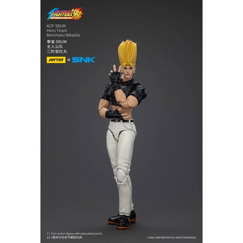 Joy Toy The King of Fighters '98 Ultimate Match Hero Team Benimaru Nikaido 1:18 Scale Action Figure