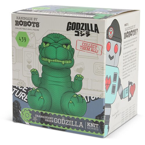 Godzilla #439 Green Translucent Handmade By Robots Vinyl Figure
