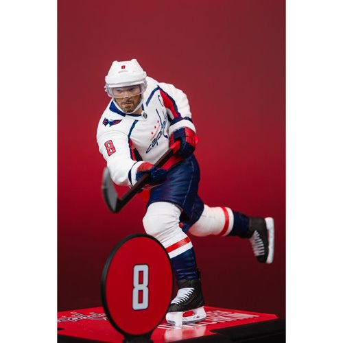 NHL SportsPicks Washington Capitals Alexander Ovechkin White Jersey 7-Inch Posed Figure