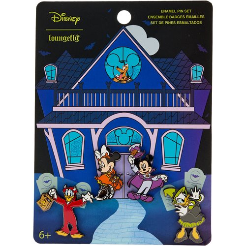 Mickey Mouse and Friends Halloween Enamel Pins 4-Pack