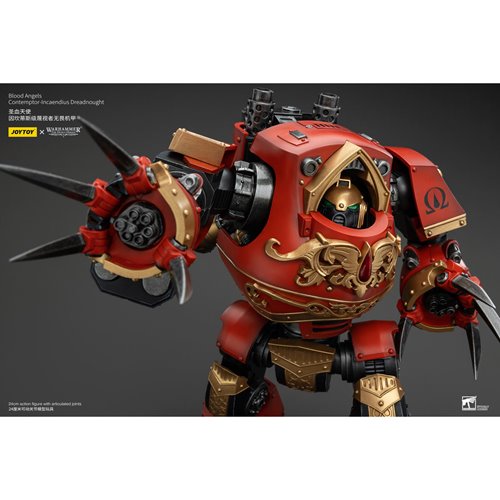 Joy Toy Warhammer The Horus Heresy Blood Angels Contemptor Incaendius Dreadnought 1:18 Scale Action
