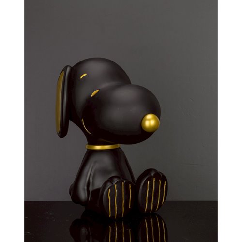 Peanuts Snoopy Black and Gold Version VPB-018SP Peanuts Series Vinyl Functional Piggy Bank