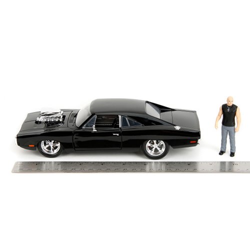 Fast and the Furious Dom and Dodge Charger R/T Build N' Connect 1:24 Scale Die-Cast Metal Vehicle Mo