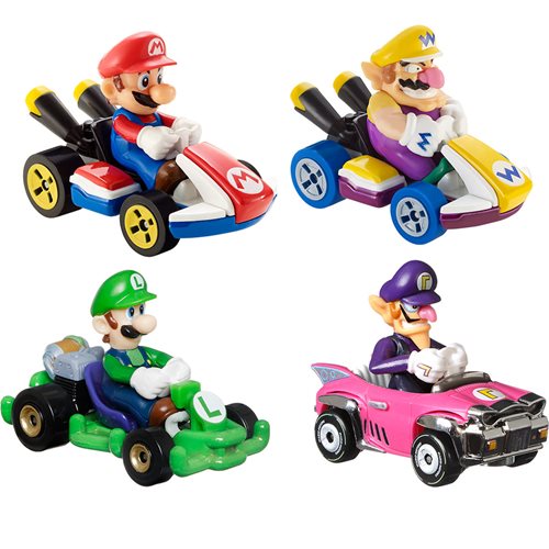 Hot Wheels Mario Kart Vehicle 4-Pack Case of 5