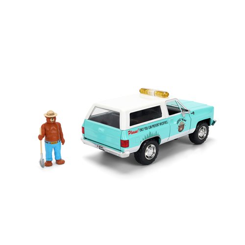 Hollywood Rides Smokey Bear 1980 Chevrolet Blazer 1:24 Scale Die-Cast Metal Vehicle with Smokey Bear