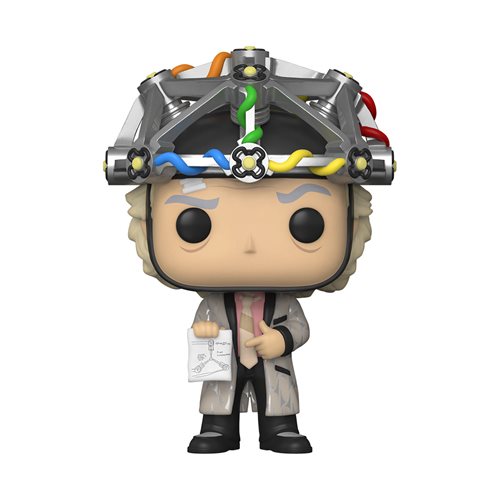 Back to the Future Doc with Helmet Glow-in-the-Dark Pop! Vinyl Figure with Adult Pop! T-Shirt