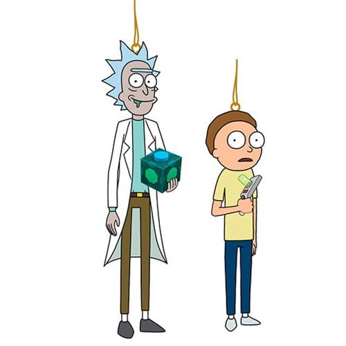 Rick and Morty Blowmold Figural Ornament Set