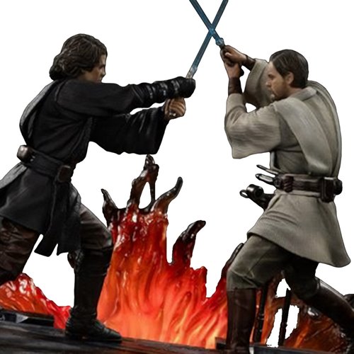 Star Wars: Revenge of the Sith Anakin vs. Obi-Wan Deluxe 1:10 Art Scale Limited Edition Statue