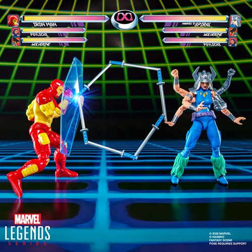 Marvel Legends Series Iron Man vs Spiral 6-Inch Action Figures