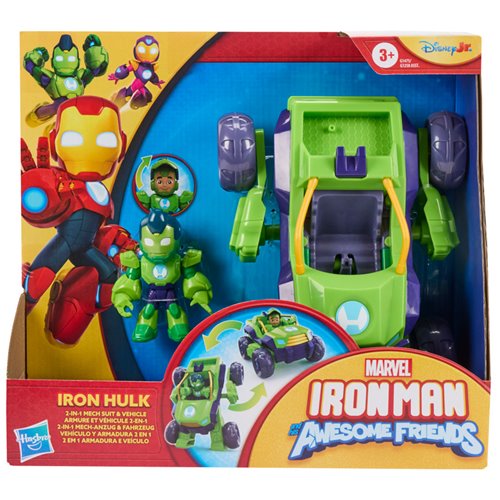 Iron Man and his Awesome Friends Iron Hulk 2-In-1 Mech Suit & Vehicle
