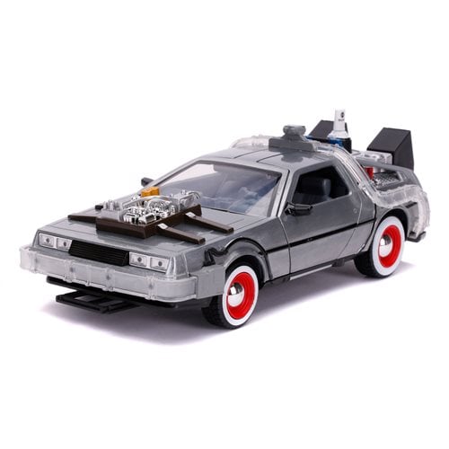 Back to the Future 3 Time Machine 1:24 Scale Die-Cast Metal Vehicle with Lights