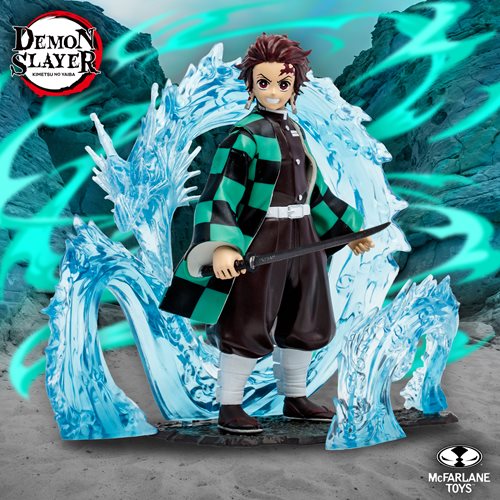 Demon Slayer Deluxe Tanjiro Water Dragon Tenth Form 5-Inch Scale Action Figure
