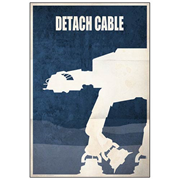 Star Wars Detach Cable AT-AT Walker Battle of Hoth Paper Giclee Print