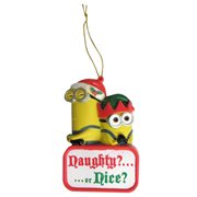 Despicable Me Minions Naughty or Nice 3 3/4-Inch Holiday Ornament