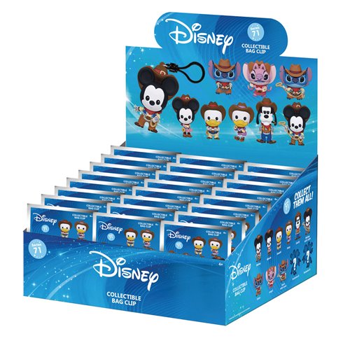 Disney Classic Western Series 71 3D Foam Bag Clip Display Case of 24