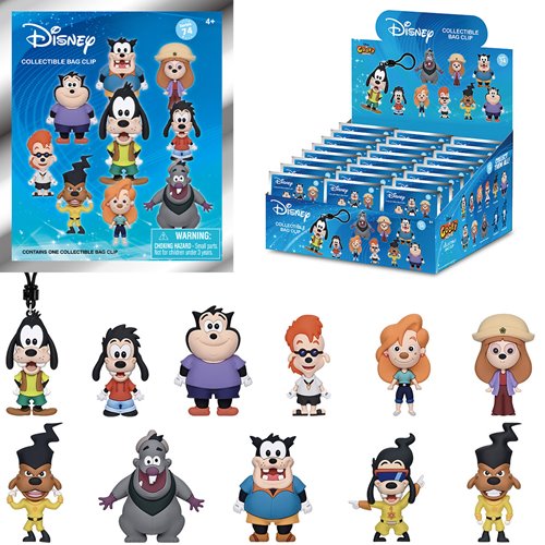 A Goofy Movie Series 74 3D Foam Bag Clip Random 6-Pack