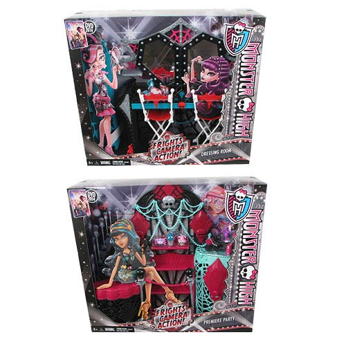 Monster High Frights Camera Action Dressing Room Play Set, ages 3