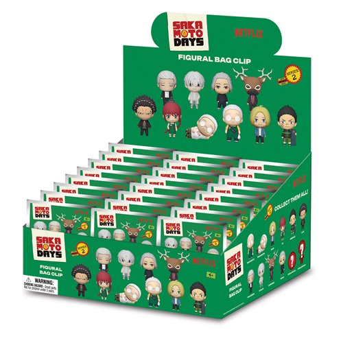 Sakamoto Days Series 2 3D Foam Bag Clip Display Case of 24