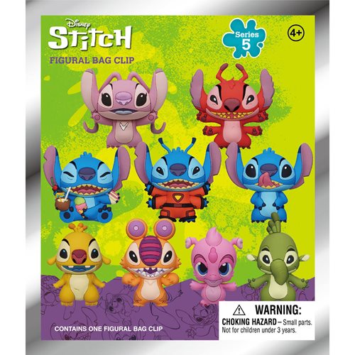 Lilo & Stitch Stitch Series 5 3D Foam Bag Clip Display Case of 24