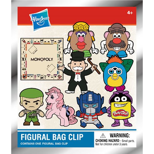 Hasbro Brands 3D Foam Bag Clip Random 6-Pack