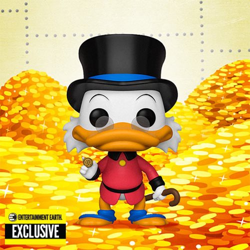 DuckTales Scrooge McDuck Red Coat Pop! Vinyl Figure #555 - Entertainment Earth Exclusive