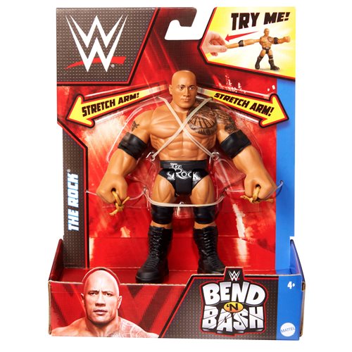 WWE Bend n' Bash Series 1 The Rock Action Figure