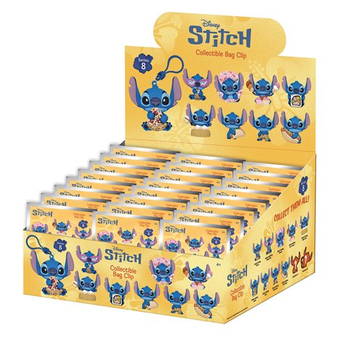 Lilo & Stitch Stitch Series 8 3D Foam Bag Clip Random 6-Pack