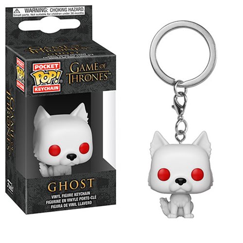 Game of Thrones Ghost Funko Pocket Pop! Key Chain