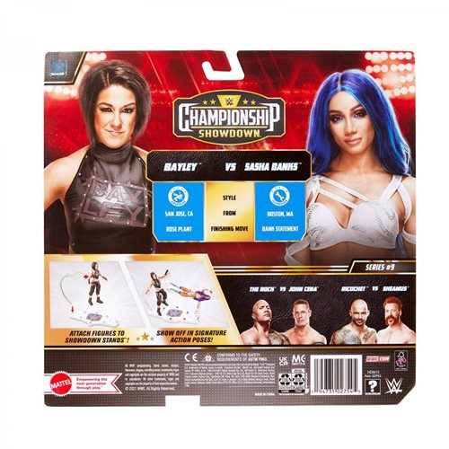 WWE Championship Showdown Series 9 Bayley vs Sasha Action Figure 2-Pack