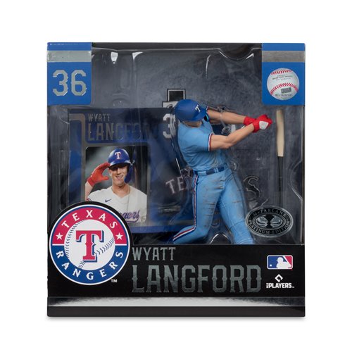 MLB SportsPicks Texas Rangers Wyatt Langford 7-Inch Posed Figure Case of 6