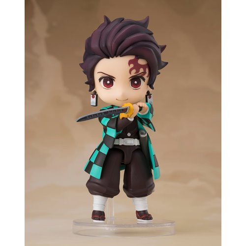 Demon Slayer: Kimetsu no Yaiba Tanjiro Kamado (Nichirin Sword with Rengoku's Handguard) Figuarts Min