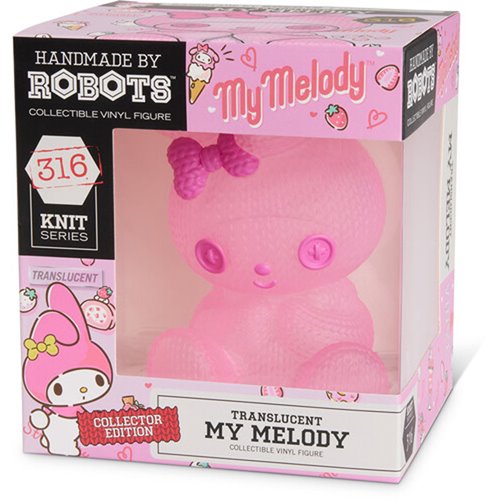 Hello Kitty and Friends My Melody #316 Translucent Handmade by Robots Vinyl Figure