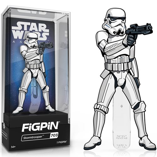 Star Wars: A New Hope Stormtrooper with Blaster FiGPiN Classic 3-Inch Enamel Pin