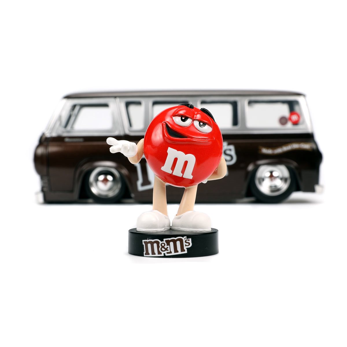 M&M's 1965 Ford Econoline 1:24 Scale Die-Cast Metal Vehicle with