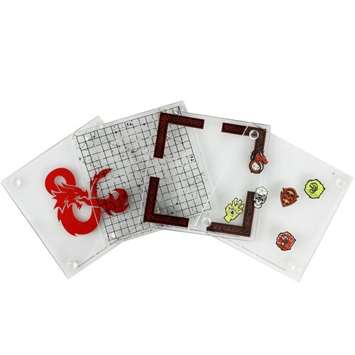 Dungeons & Dragons Stacking Glass Coasters Set of 4