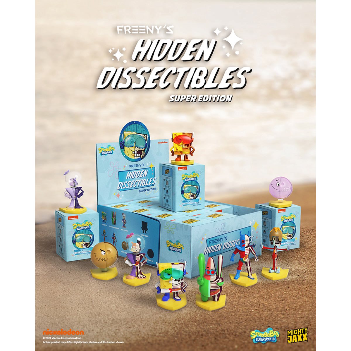 SpongeBob SquarePants Freeny's Hidden Dissectibles Series 4 Super Edition Blind  Box of 12 Mini-Figures
