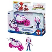 Spider-Man Spidey and His Amazing Friends Ghost-Spider and Copter-Cycle Vehicle