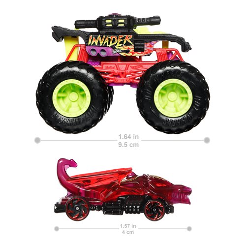 Hot Wheels Monster Truck and Vehicle Case of 8
