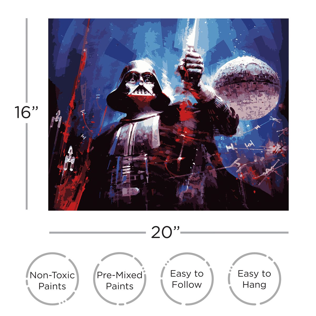 Star Wars The Mandalorian Art Paint By Numbers - Numeral Paint Kit