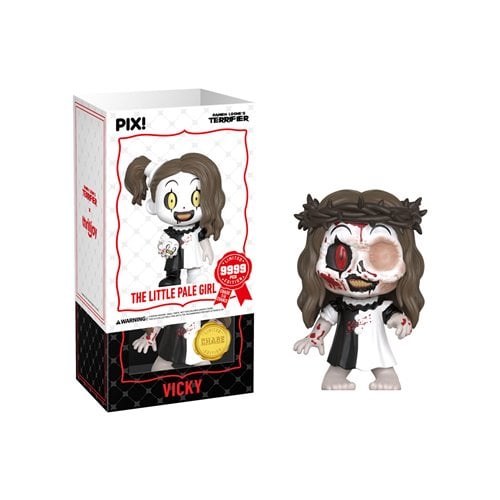 Terrifier The Little Pale Girl with Art the Clown Head Pix! Vinyl Figure