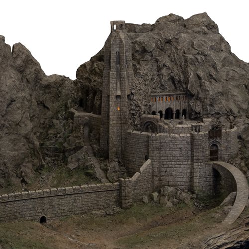 The Lord of the Rings Helm's Deep Environment Statue