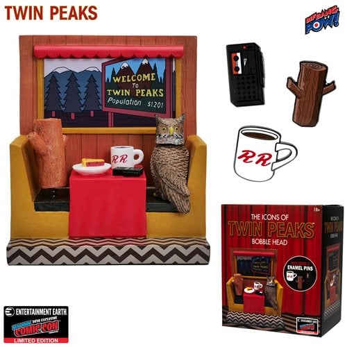 Twin Peaks Icons Bobblehead with Enamel Pin Set #2 - Convention Exclusive