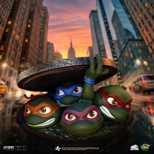 Teenage Mutant Ninja Turtles (1990) Movie Poster Sewer MiniCo Vinyl Figure - Entertainment Earth Exc