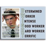 The Office Dwight Flat Magnet