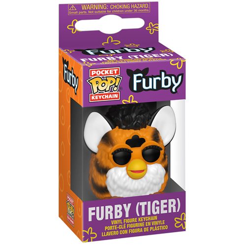 Tiger Furby Pocket Pop! Key Chain