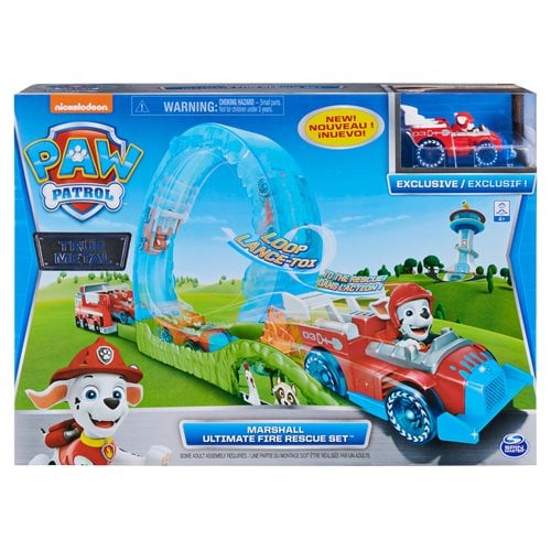 PAW Patrol True Metal Ultimate Fire Rescue Track Set with Marshall Die-Cast Vehicle