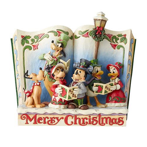 Disney Traditions Storybook Christmas Carol Merry Christmas by Jim Shore Statue