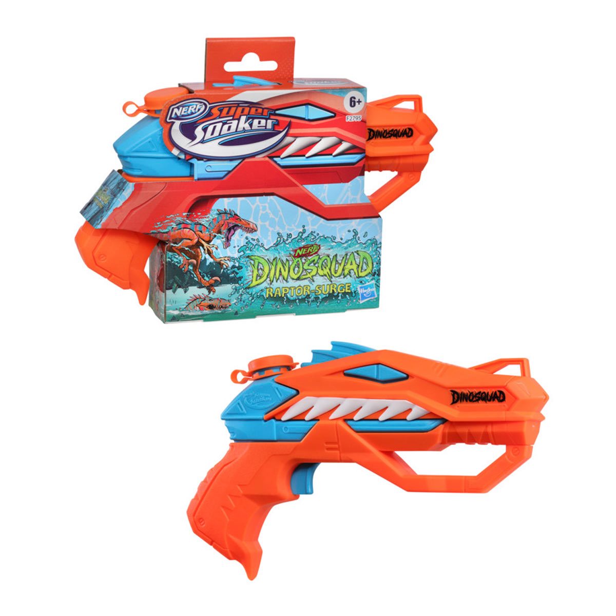 Nerf Super Soaker DinoSquad Dino Splashers - 2 Water Blasters With Dino Designs For Outdoor Fun